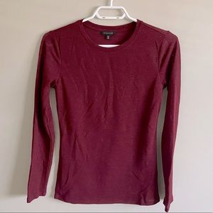 Dynamite Burgundy Long Sleeve Shirt in size small women’s